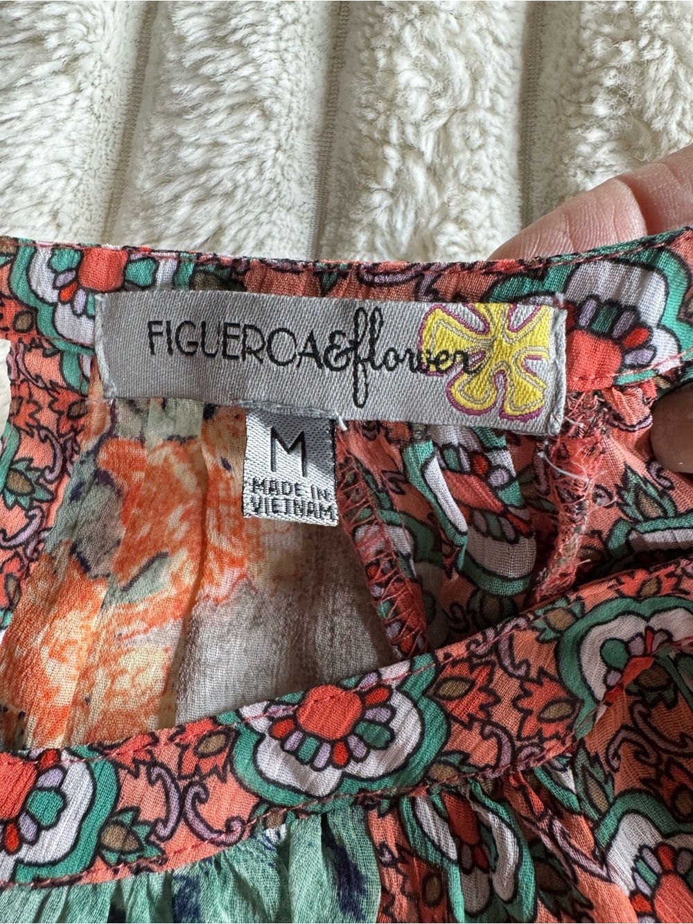 Anthropology Figueroa & Flower multicoloured BOHO FLORAL Paisley Blouse - med - Picture 6 of 15